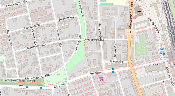 Physiotherapie auf Satellitenbild