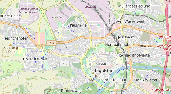 physical therapy on map