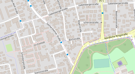 Physiotherapie auf Satellitenbild