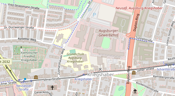 Physiotherapie auf Satellitenbild