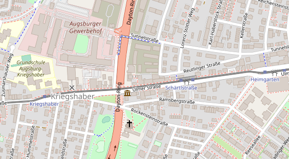 Physiotherapie auf Satellitenbild