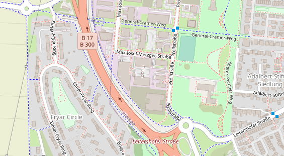 Physiotherapie auf Satellitenbild