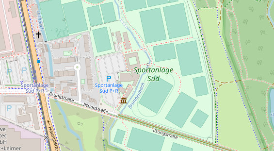 Physiotherapie auf Satellitenbild