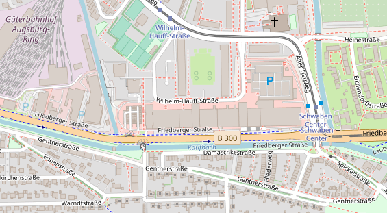 Physiotherapie auf Satellitenbild