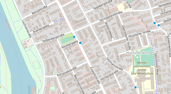 Physiotherapie auf Satellitenbild