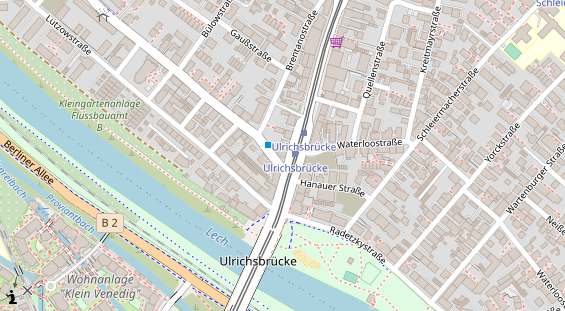 Physiotherapie auf Satellitenbild