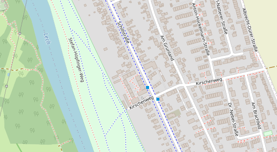 Physiotherapie auf Satellitenbild
