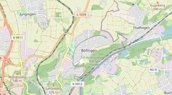 physical therapy on map