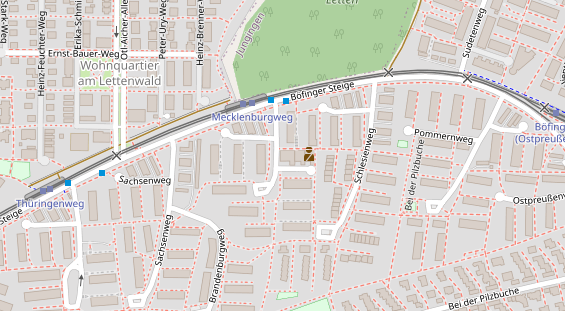 Physiotherapie auf Satellitenbild