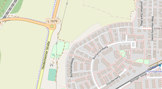 Physiotherapie auf Satellitenbild