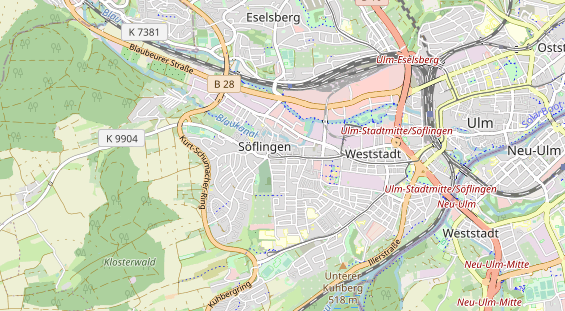 physical therapy on map