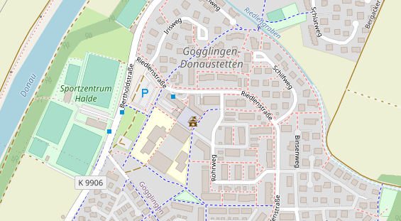 Physiotherapie auf Satellitenbild