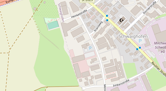 Physiotherapie auf Satellitenbild