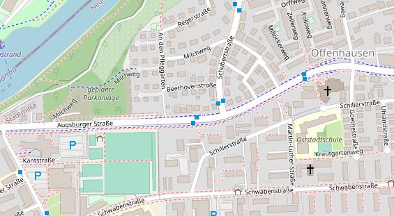 Physiotherapie auf Satellitenbild