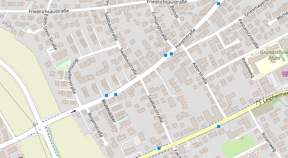 Physiotherapie auf Satellitenbild