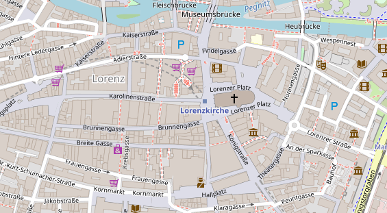 Physiotherapie auf Satellitenbild