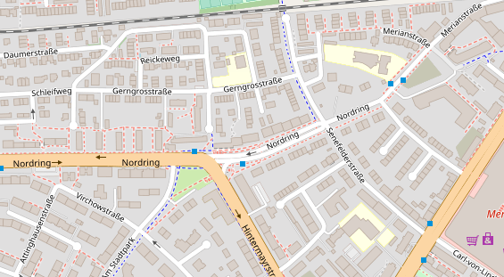 Physiotherapie auf Satellitenbild