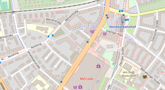 Physiotherapie auf Satellitenbild