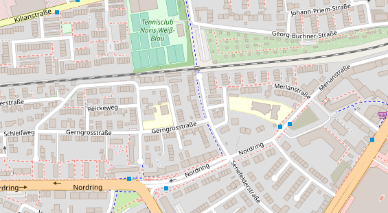 Physiotherapie auf Satellitenbild