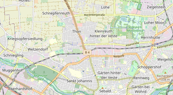 physical therapy on map