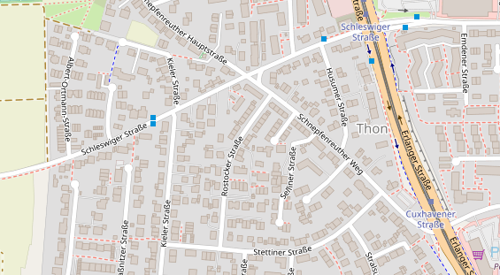 Physiotherapie auf Satellitenbild