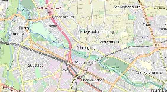 physical therapy on map