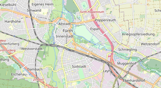 physical therapy on map