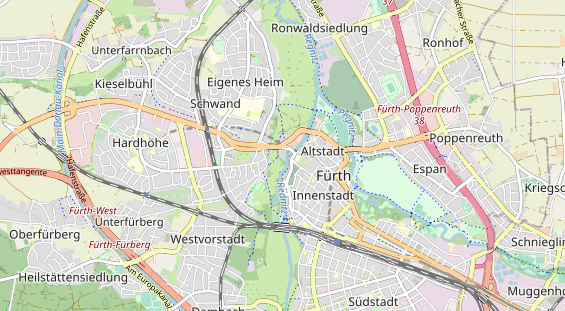 physical therapy on map