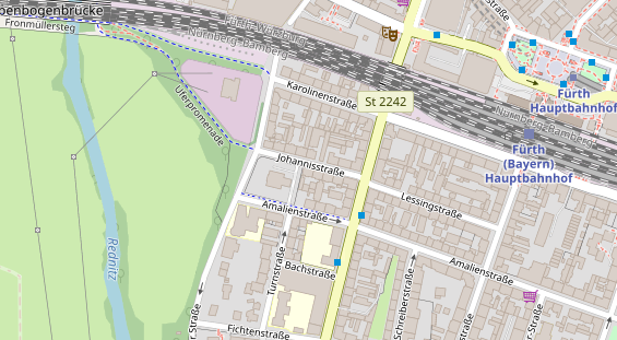 Physiotherapie auf Satellitenbild