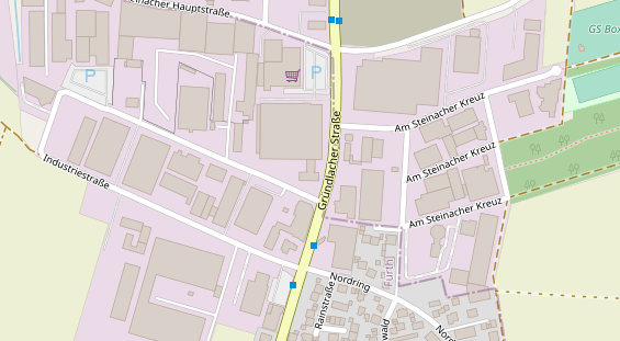 Physiotherapie auf Satellitenbild