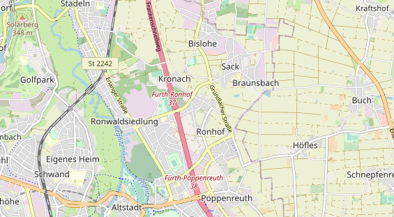 physical therapy on map