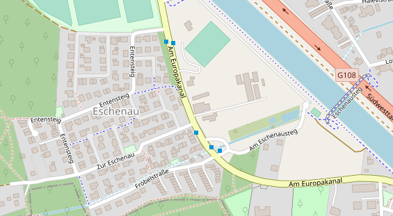 Physiotherapie auf Satellitenbild