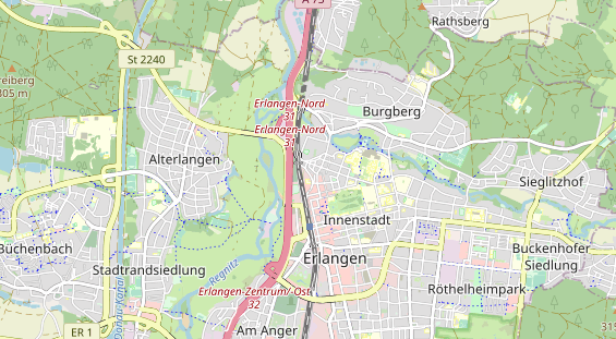 physical therapy on map