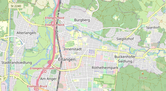 physical therapy on map