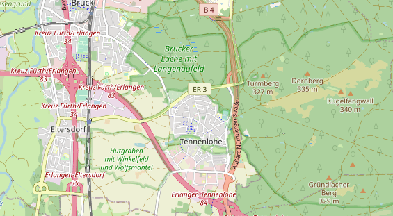 physical therapy on map