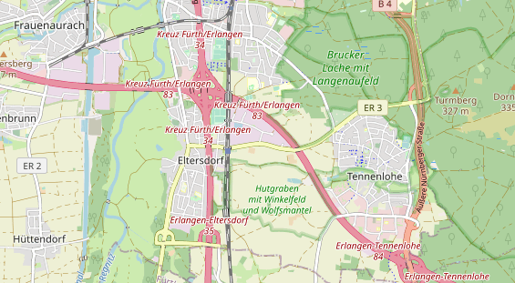 physical therapy on map