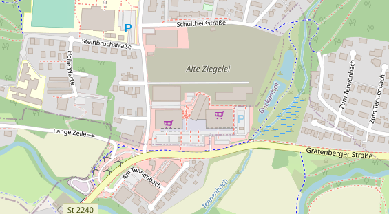 Physiotherapie auf Satellitenbild