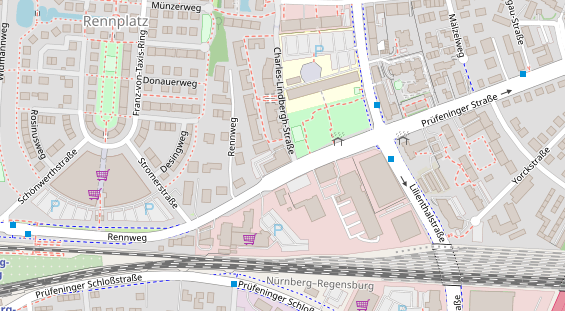 Physiotherapie auf Satellitenbild