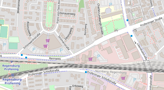 Physiotherapie auf Satellitenbild