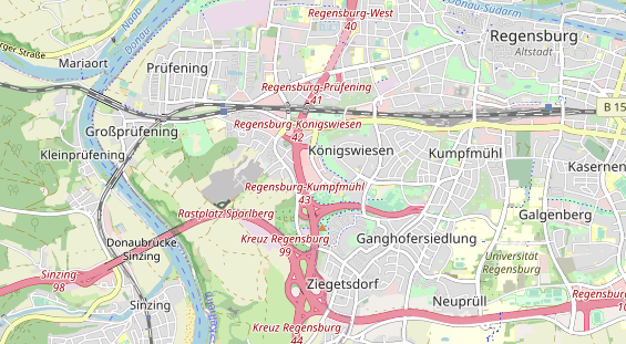 physical therapy on map