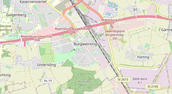 physical therapy on map