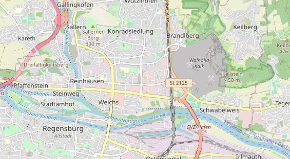 physical therapy on map