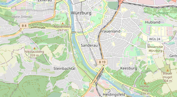 physical therapy on map