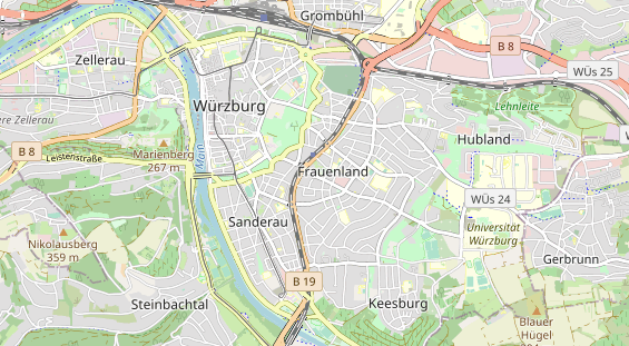 physical therapy on map