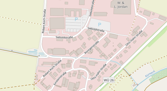 Physiotherapie auf Satellitenbild