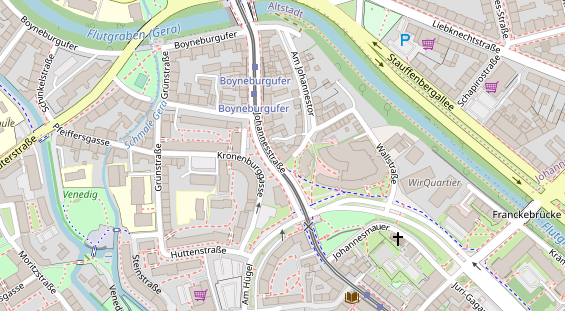 Physiotherapie auf Satellitenbild