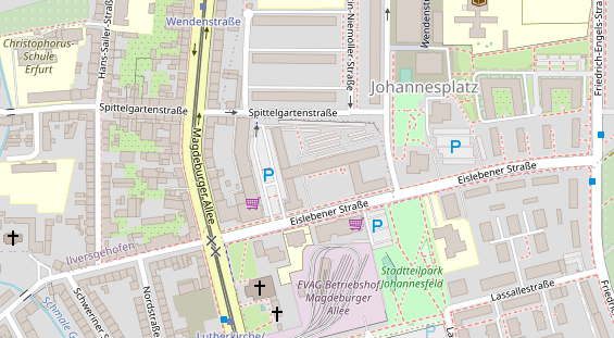 Physiotherapie auf Satellitenbild