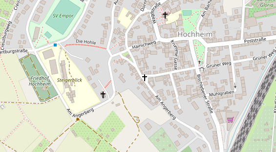 Physiotherapie auf Satellitenbild