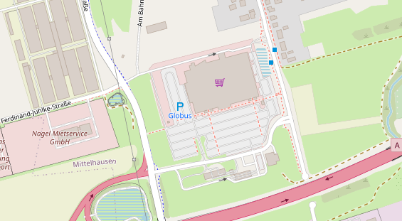 Physiotherapie auf Satellitenbild