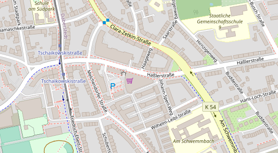 Physiotherapie auf Satellitenbild